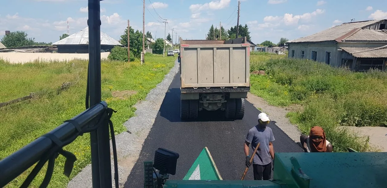 ремонт дороги в д.Сафроновка.